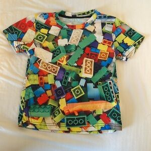 Lego-Brick Printed Shirt for Kids